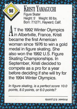 1992 Sports Illustrated for Kids #98 Kristi Yamaguchi Back