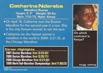 2001 Sports Illustrated for Kids #71 Catherine Ndereba Back