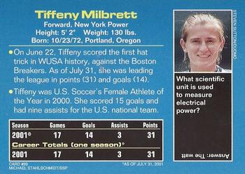 2001 Sports Illustrated for Kids #99 Tiffeny Milbrett Back