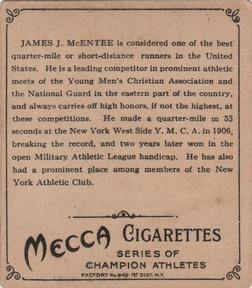 1910 Champions (T218) #NNO James J. McEntee Back