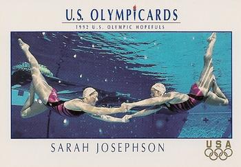 1992 Impel Olympicards: 1992 U.S. Olympic Hopefuls #75 Sarah Josephson Front