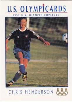 1992 Impel Olympicards: 1992 U.S. Olympic Hopefuls #67 Chris Henderson Front