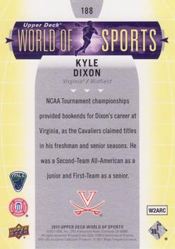 2011 Upper Deck World of Sports #188 Kyle Dixon Back