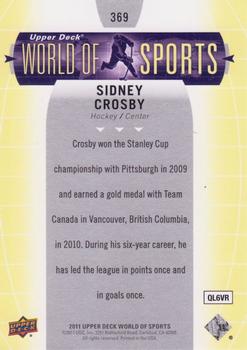 2011 Upper Deck World of Sports #369 Sidney Crosby Back
