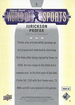 2011 Upper Deck World of Sports #5 Jurickson Profar Back