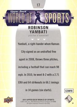 2011 Upper Deck World of Sports #17 Robinson Yambati Back