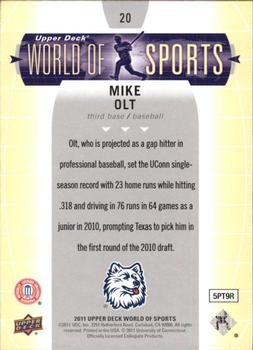 2011 Upper Deck World of Sports #20 Mike Olt Back