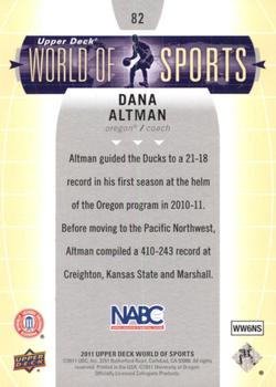 2011 Upper Deck World of Sports #82 Dana Altman Back