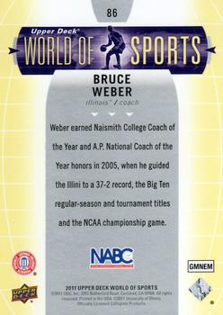 2011 Upper Deck World of Sports #86 Bruce Weber Back