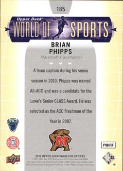 2011 Upper Deck World of Sports #185 Brian Phipps Back