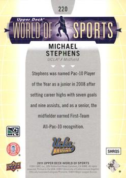 2011 Upper Deck World of Sports #220 Michael Stephens Back