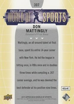 2011 Upper Deck World of Sports #307 Don Mattingly Back