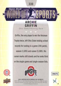 2011 Upper Deck World of Sports #330 Archie Griffin Back