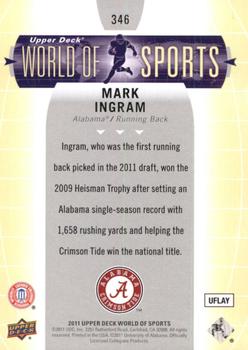 2011 Upper Deck World of Sports #346 Mark Ingram Back