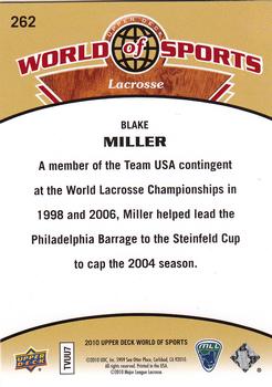 2010 Upper Deck World of Sports #262 Blake Miller Back