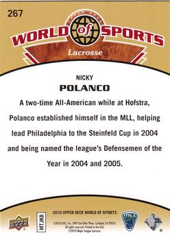2010 Upper Deck World of Sports #267 Nicky Polanco Back