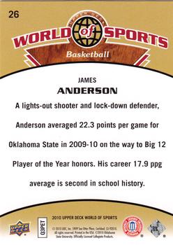 2010 Upper Deck World of Sports #26 James Anderson Back
