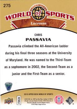 2010 Upper Deck World of Sports #275 Chris Passavia Back