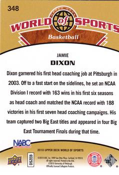 2010 Upper Deck World of Sports #348 Jamie Dixon Back