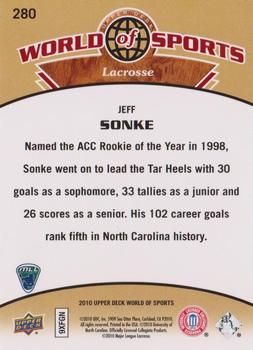 2010 Upper Deck World of Sports #280 Jeff Sonke Back