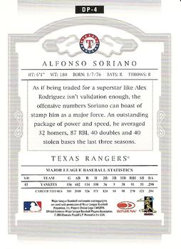 2004 National Trading Card Day #DP-4 Alfonso Soriano Back
