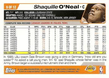 2004 National Trading Card Day #9 Shaquille O'Neal Back