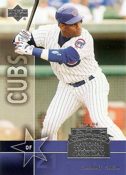 2004 National Trading Card Day #UD-12 Sammy Sosa Front