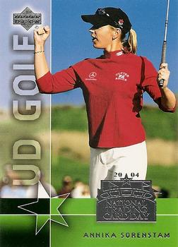 2004 National Trading Card Day #UD-1 Annika Sorenstam Front