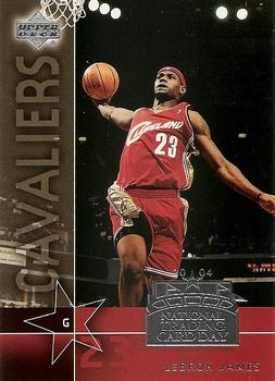 2004 National Trading Card Day #UD-7 LeBron James Front