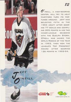1994-95 Classic Assets #82 Jeff O'Neill Back
