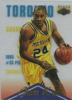 1996 Classic Clear Assets #21 Jimmy King Front