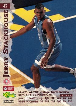 1996 Classic Assets #43 Jerry Stackhouse Back