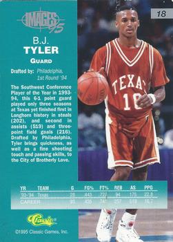 1995 Classic Images Four Sport #18 B.J. Tyler Back