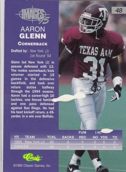 1995 Classic Images Four Sport #48 Aaron Glenn Back