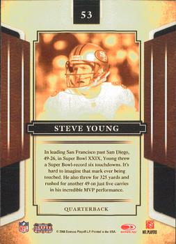 2008 Donruss Sports Legends #53 Steve Young Back