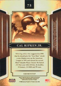 2008 Donruss Sports Legends #75 Cal Ripken Jr. Back