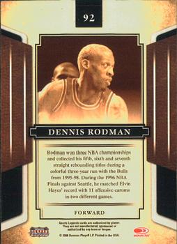 2008 Donruss Sports Legends #92 Dennis Rodman Back