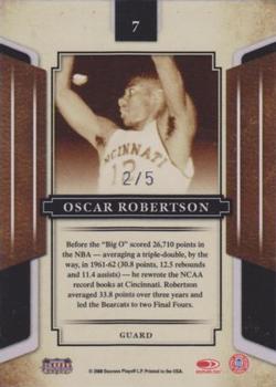 2008 Donruss Sports Legends - Mirror Emerald #7 Oscar Robertson Back