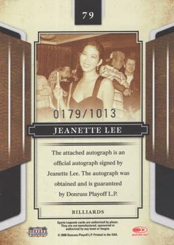 2008 Donruss Sports Legends - Signatures Mirror Red #79 Jeanette Lee Back