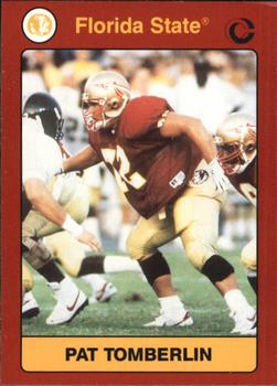 1990-91 Collegiate Collection Florida State Seminoles #5 Pat Tomberlin Front