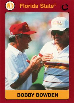 1990-91 Collegiate Collection Florida State Seminoles #88 Bobby Bowden Front
