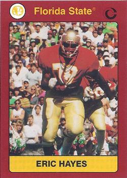 1990-91 Collegiate Collection Florida State Seminoles #92 Eric Hayes Front