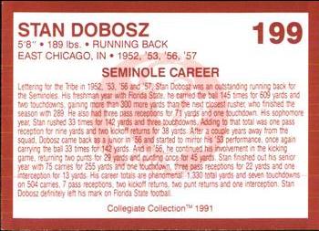 1990-91 Collegiate Collection Florida State Seminoles #199 Stan Dobosz Back