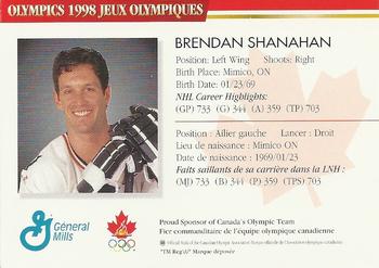 1997-98 General Mills Olympics #NNO Brendan Shanahan Back