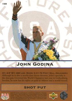 1996 Upper Deck USA Olympicards #109 John Godina Back