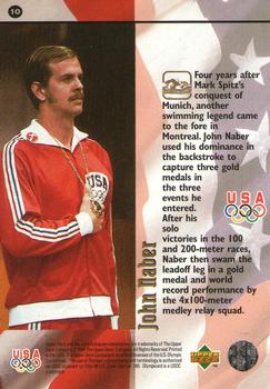1996 Upper Deck USA Olympicards #10 John Naber Back
