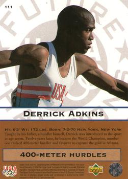 1996 Upper Deck USA Olympicards #111 Derrick Atkins Back