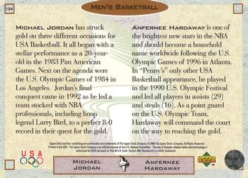1996 Upper Deck USA Olympicards #134 Michael Jordan / Anfernee Hardaway Back