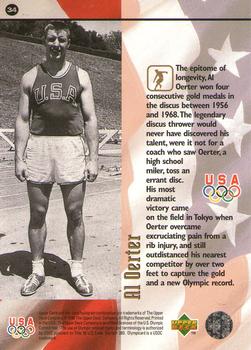 1996 Upper Deck USA Olympicards #34 Al Oerter Back