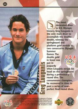 1996 Upper Deck USA Olympicards #63 Greg Louganis Back